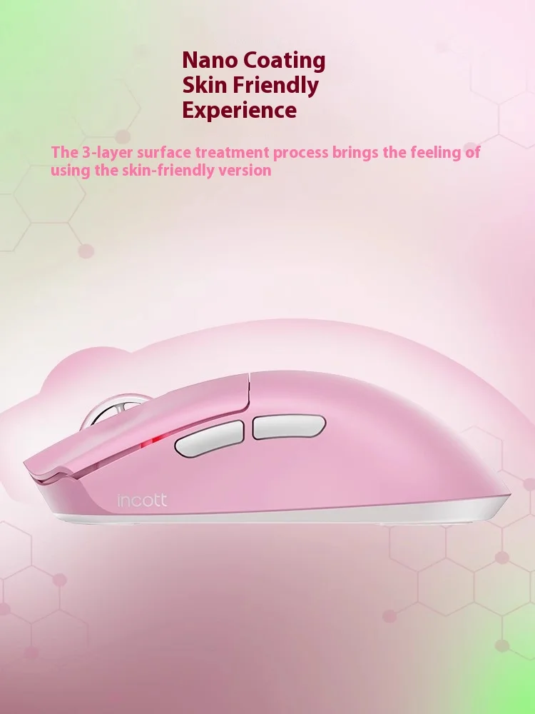 Sold Out Wireless Mouse Three Mode RGB Lightweight Gaming Mouse PAW3395/PAW3950ES-KING 8K Mice Girls PC Gamer Accessory