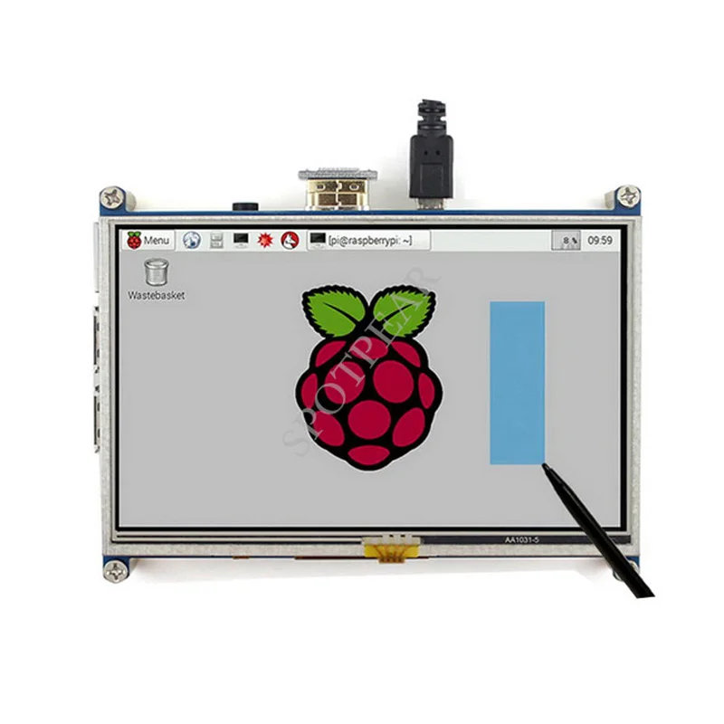 

Raspberry Pi 5inch HDMI LCD display TouchScreen 800px*480px Low Power Supports all Raspberry PI series