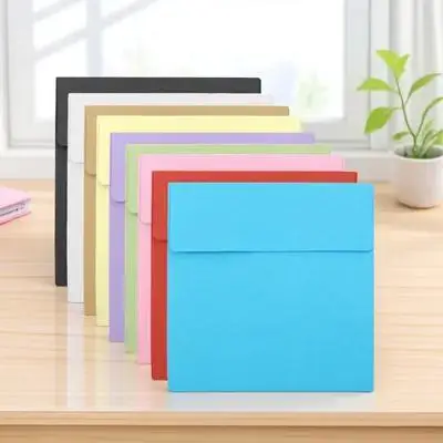 

100Pcs Kraft Paper Envelopes Blank Small Envelops for Invitation Greeting Blessing Cards Cash Coins Paper Envelops