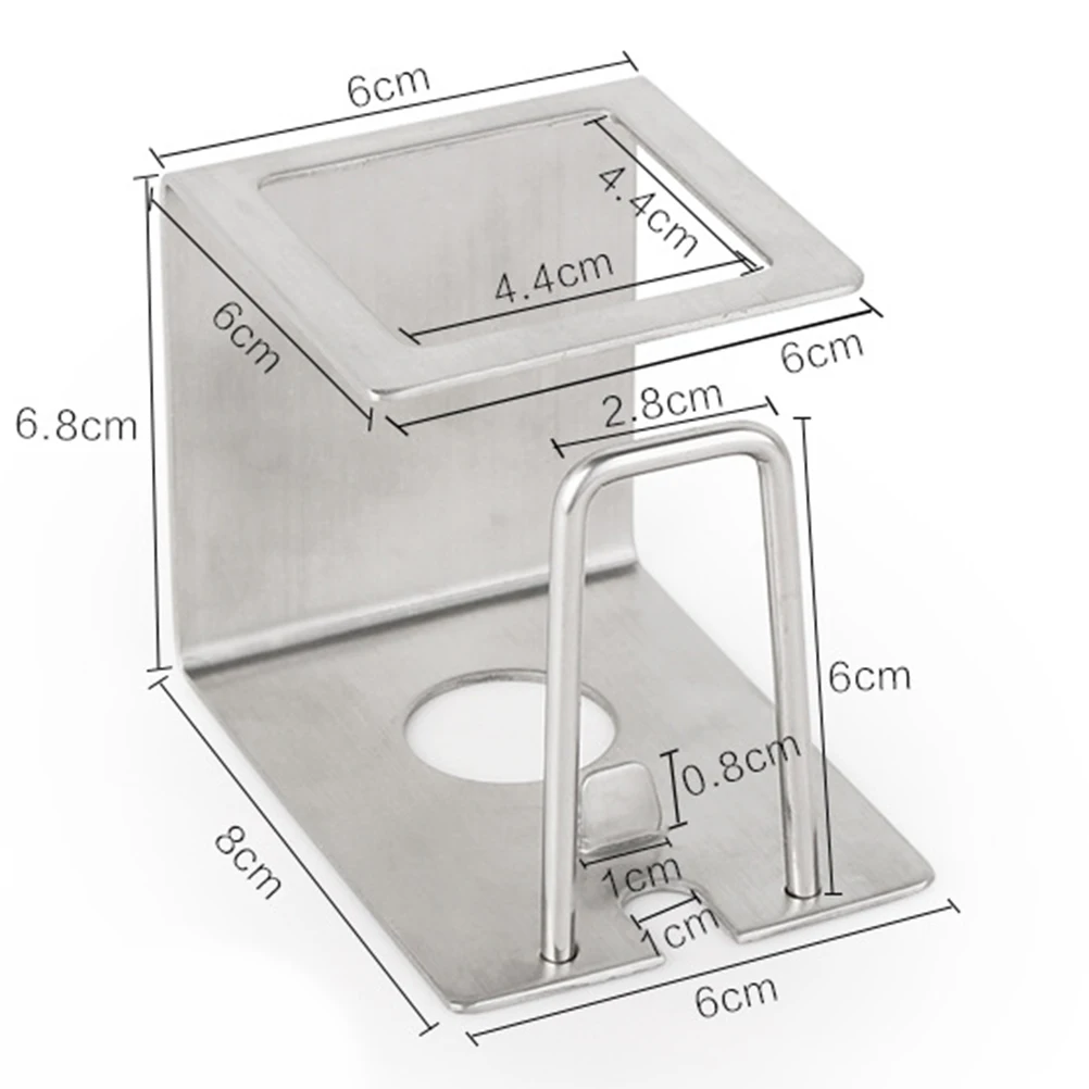 

Stainless Steel Toothbrush Holder Bathroom Accessory Shelf Cup Toothpaste Storage Rack Smooth Surface Wall Mounted Durability