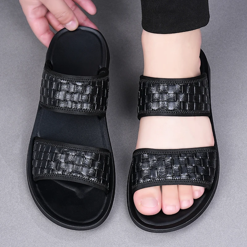 Men's Summer Fashion Simple Anti-Slip Beach Shoes Wear-Resistant Slip-On Sandals for Men-2553 view 4