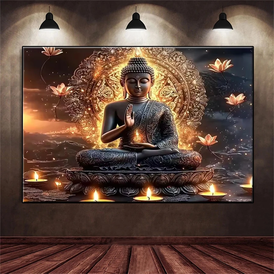 

Diamond Painting Kit New Religious Buddha statues 5d Diamond Embroidery Mosaic Gift Home Decor Picture