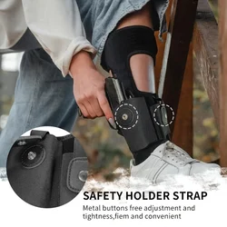 2 Pcs Ankle Holster for Concealed Carry, Elastic Deep Concealment Leg Holsters with Magazine Pocket Pouch for Men and Women