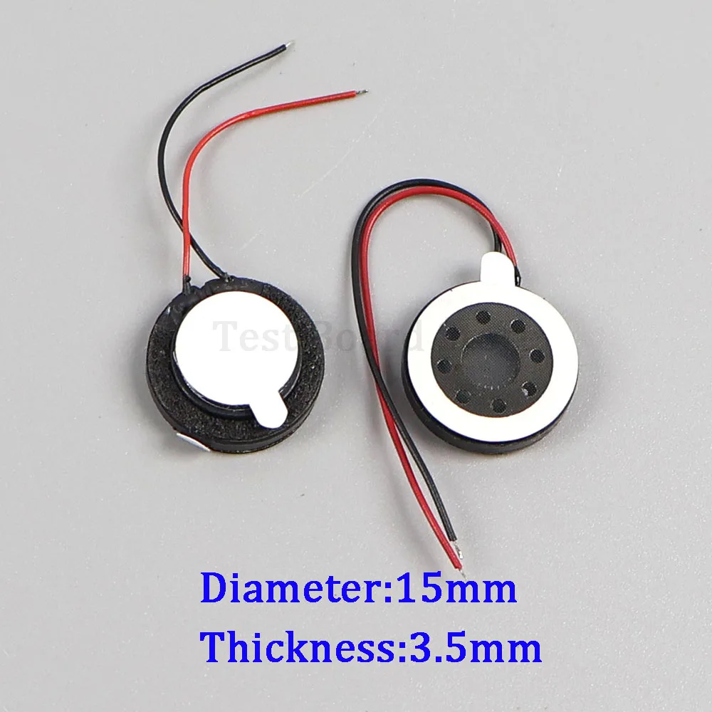 2PCS 13mm 15mm 16mm 18mm 20 23 26 28 30 MM Mini Speaker Round Runway Loudspeaker 8Ohm 0.5W For MP4 Toys Cellphone Small Audio