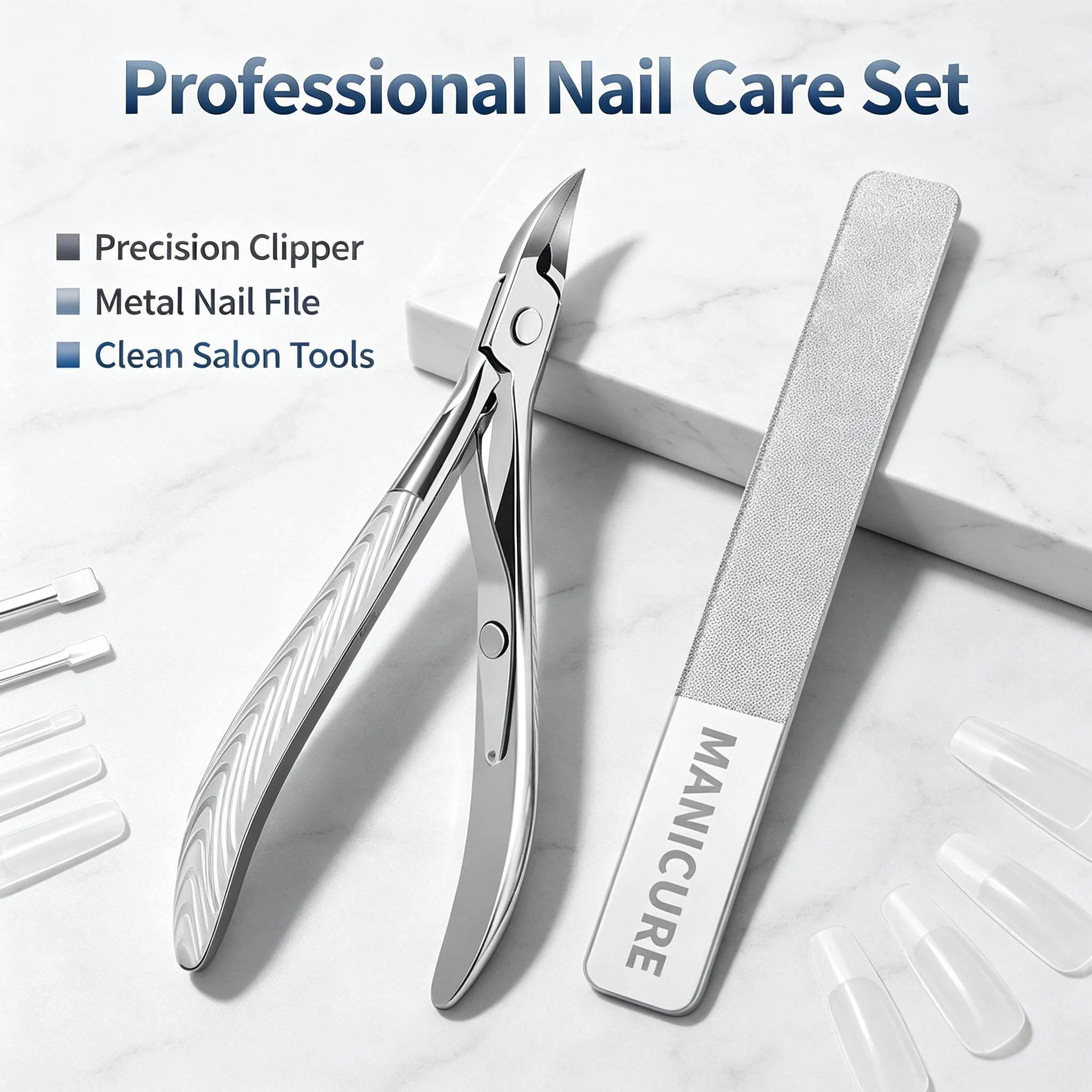 Professional Stainless Steel Ingrown Toenail Clippers Dead Skin Scissors Slanted Design with Extended Tip for Thick Soft Nails