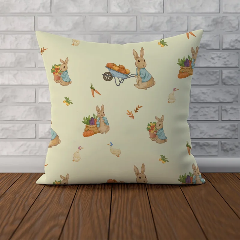 Decorative Cushion Covers Peter Rabbit Cushion Cover 40x40 Pillowcase Decor 40x40 Couple Pillow Pillowcases for Pillows 45x45