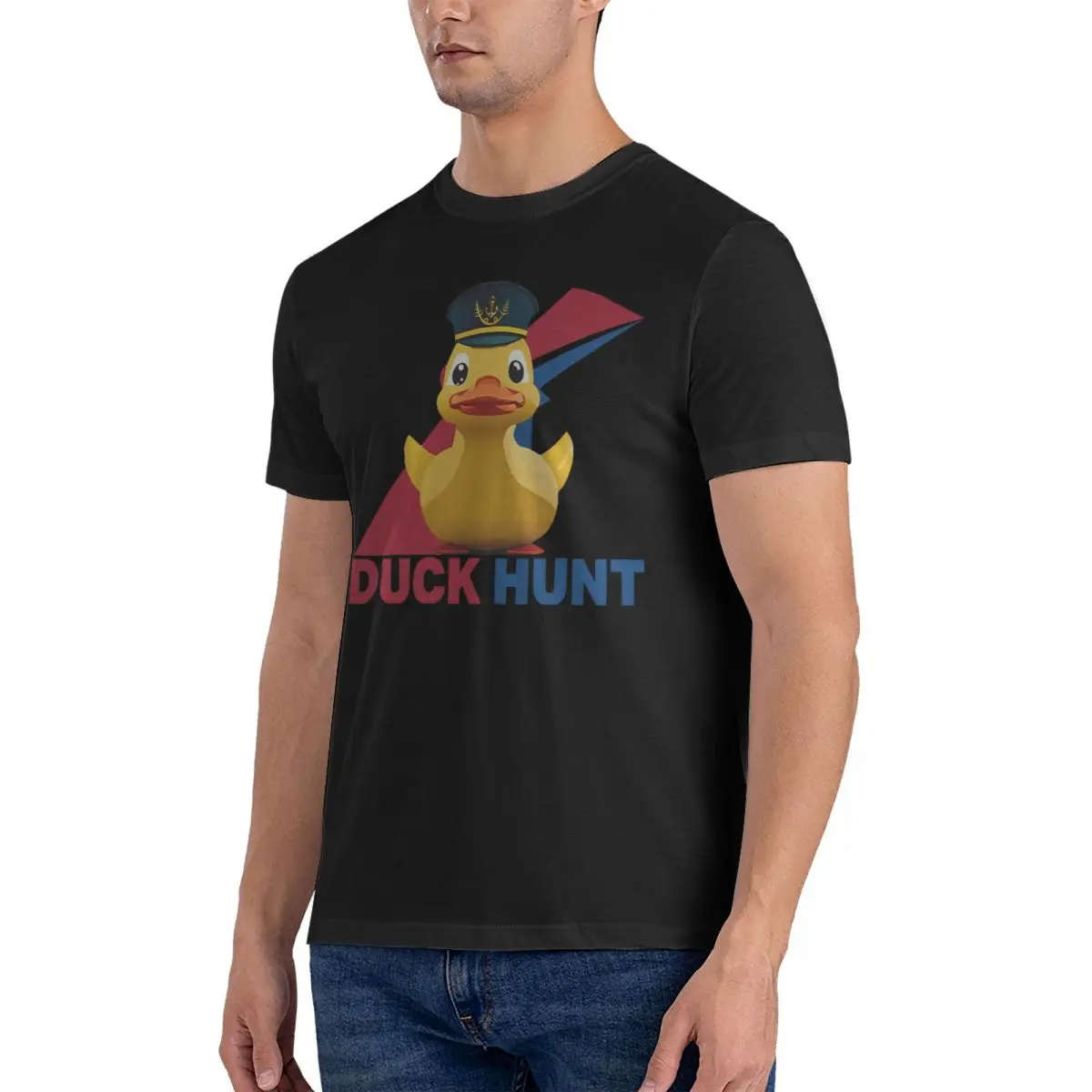 Men's Cool T Shirts D-Duck Hunt 100% Cotton Clothes Leisure Short Sleeve Crew Neck Tee Shirt Unique T-Shirts