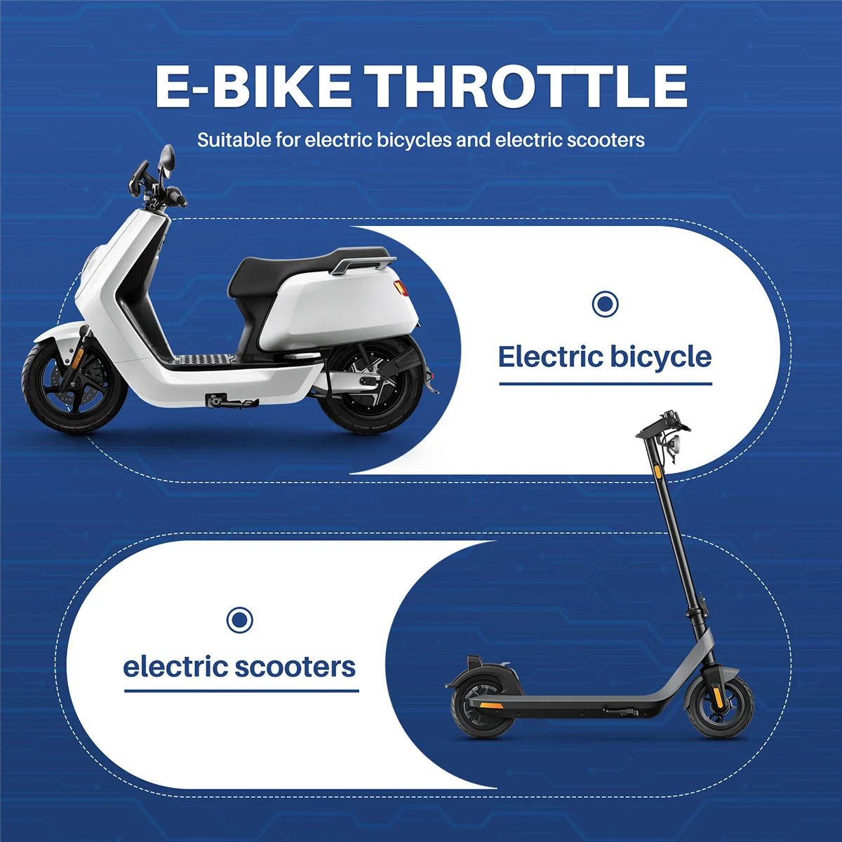 A26P 36 فولت دراجة كهربائية سكوتر سرعة خنق قبضة شاشة الكريستال السائل مع التبديل EBike تويست دواسة بنزين قبضة مقود دراجة