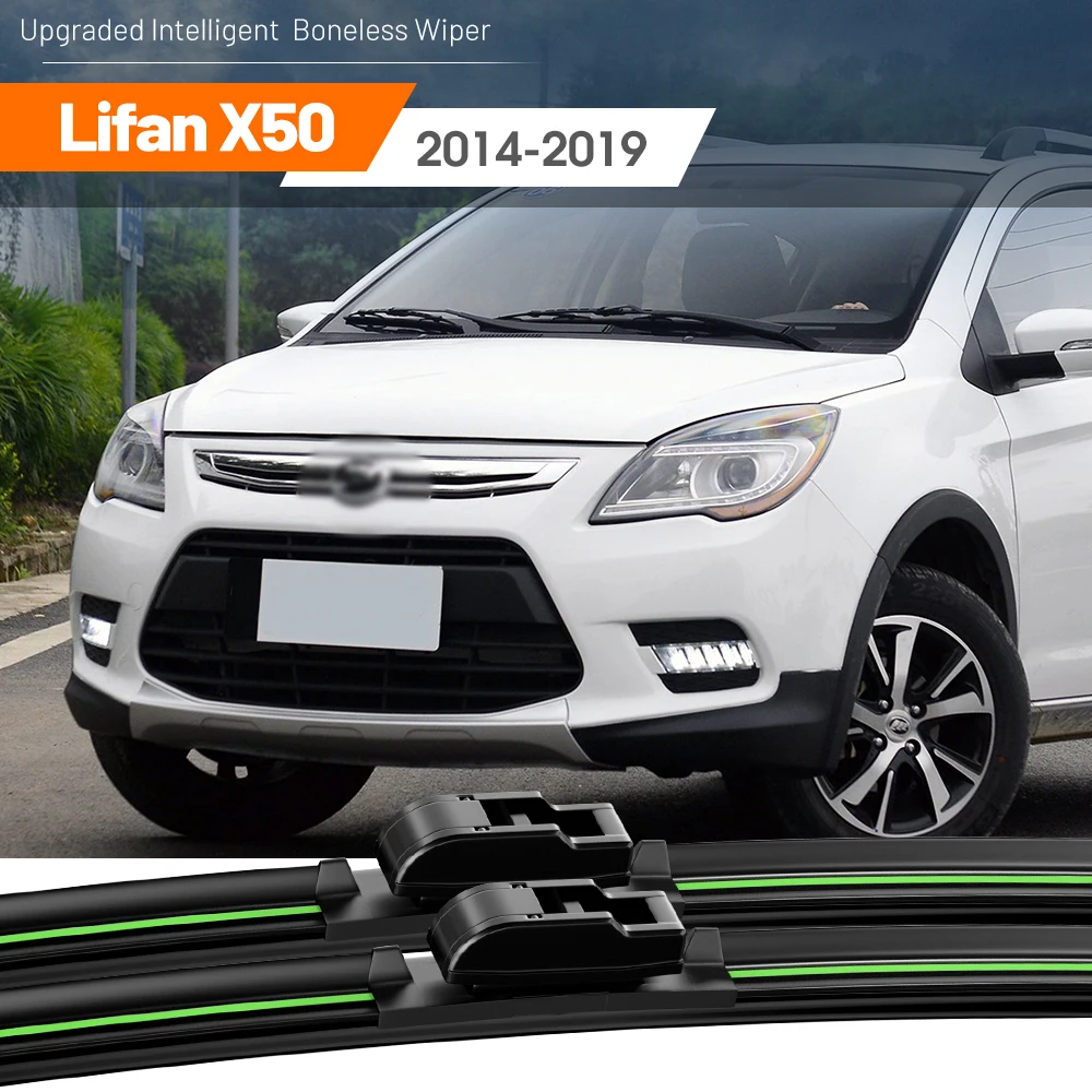 

2pcs For Lifan X50 2014-2019 Front Windshield Wiper Blades 2015 2016 2017 2018 Windscreen Window Accessories