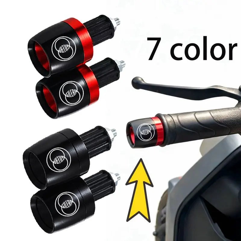

7/8" Motorcycle For Gilera GP800 Fuoco Nexus 500 Runner 50 125 200 Universal Handlebar Grips Handle Bar Cap Ends Plug Slider