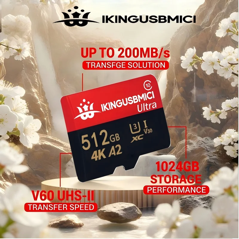 Drone Premium Flash Memory Uhs-i 32-64-128-256-512gb Mini Sd Card U3 Quality Durable Reliable High Speed Class 10 High Quality