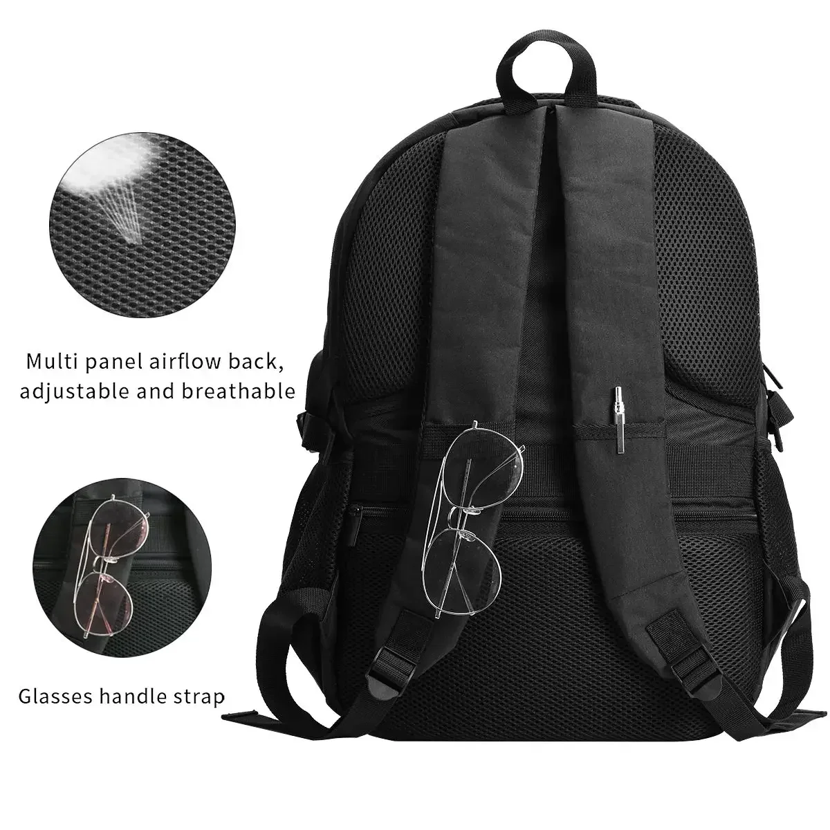 Mochila para portátil de viaje Honkai Star Rail Firefly, mochila para portátil resistente al agua de negocios con puerto de carga USB, bolsa universitaria