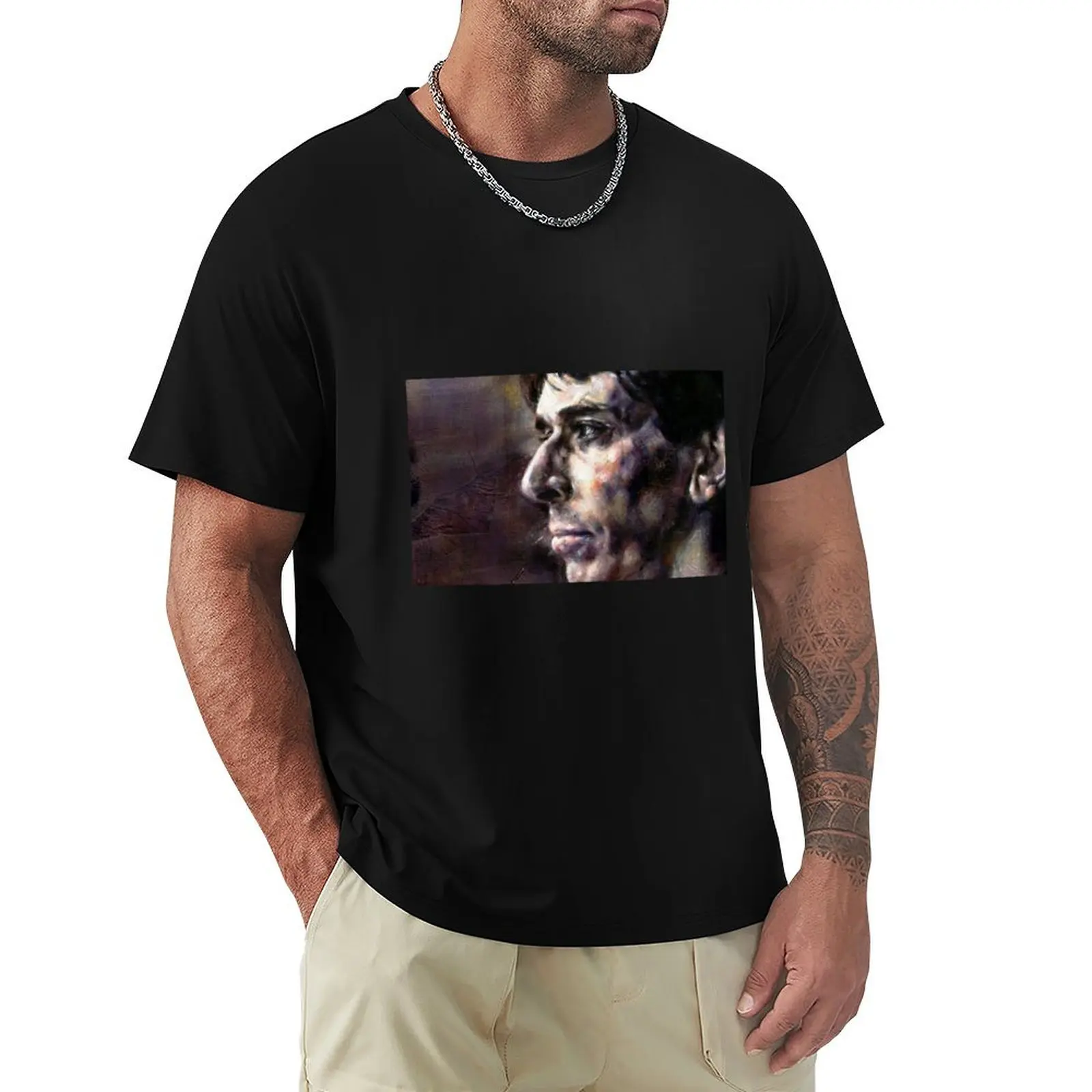 

Portrait of John Cale T-Shirt custom t shirt cotton graphic tees t shirt men 100℅ cotton