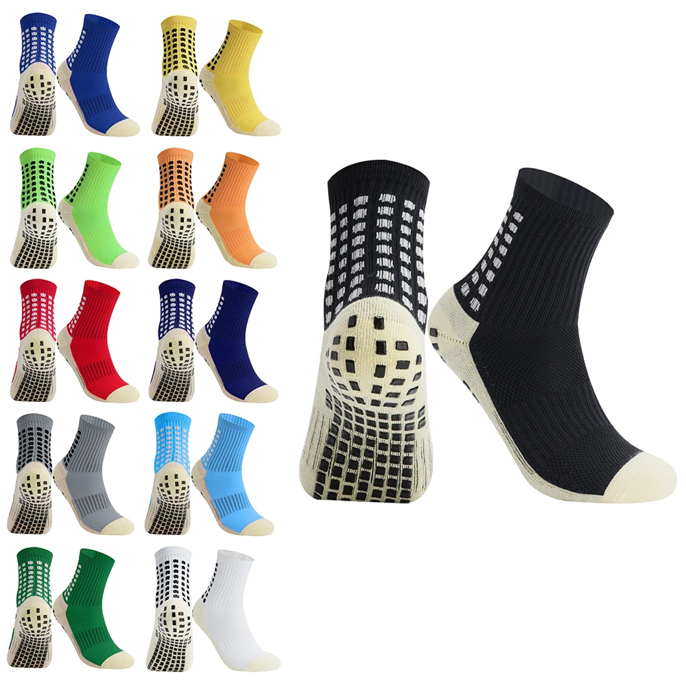 

New Sports Anti Slip Soccer Socks Cotton Football Men Grip Socks Calcetines