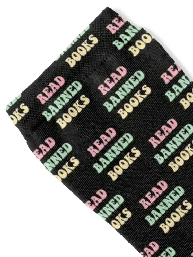 Read Banned Books Librarians Banned Books Week Retro Vintage Socks luxe cycling Man Socks Women's