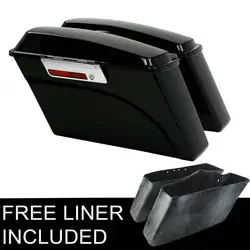 Motorcycle Hard Saddlebags For Harley Touring Road King Street Electra Glide 1994-2013 Dyna Softail Sportster