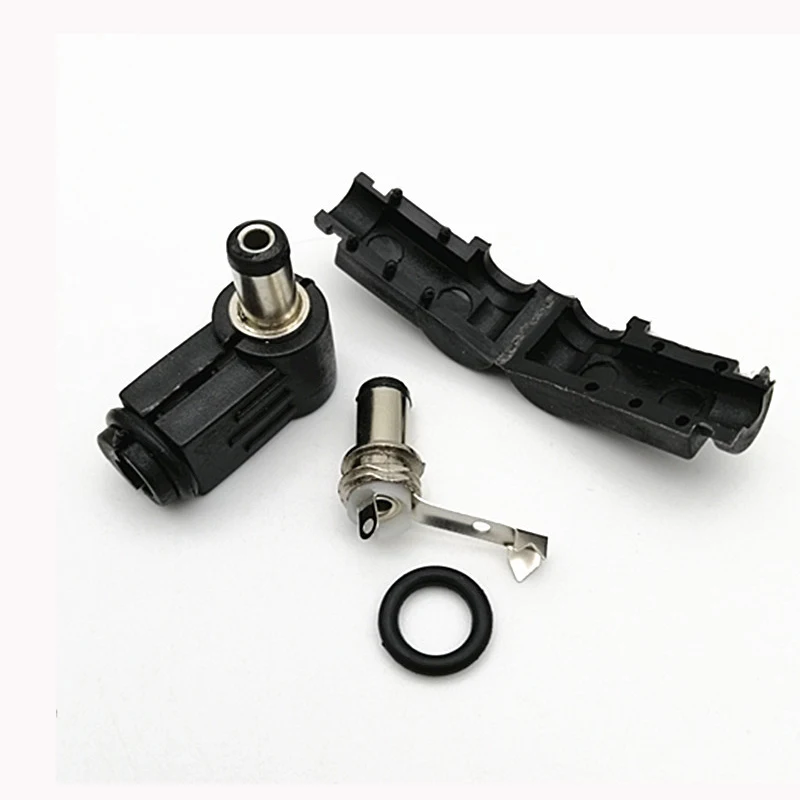 

90 degrees DC5521/25 DC5.5*2.1/2.5*9MM elbow adapter adapter prefabricated weldable