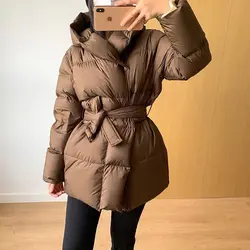 Atus arich-Veste en coton amincissante pour femme, optique courte, mode de niche haut de gamme, manteau d'hiver, tendance coréenne, tempérament, 2024