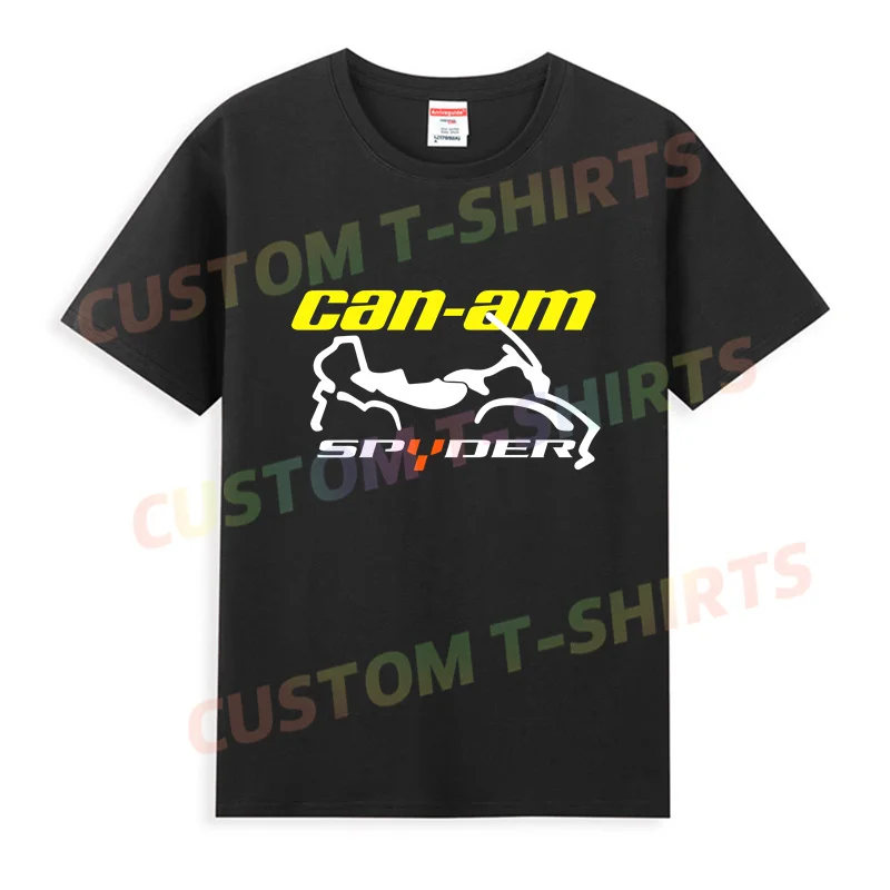 Camiseta informal para hombre, camisa con Logo Can-Am Spyder 2024, Tops deportivos de gran tamaño, transpirables y cómodos, ropa de calle S-3XL, 2024