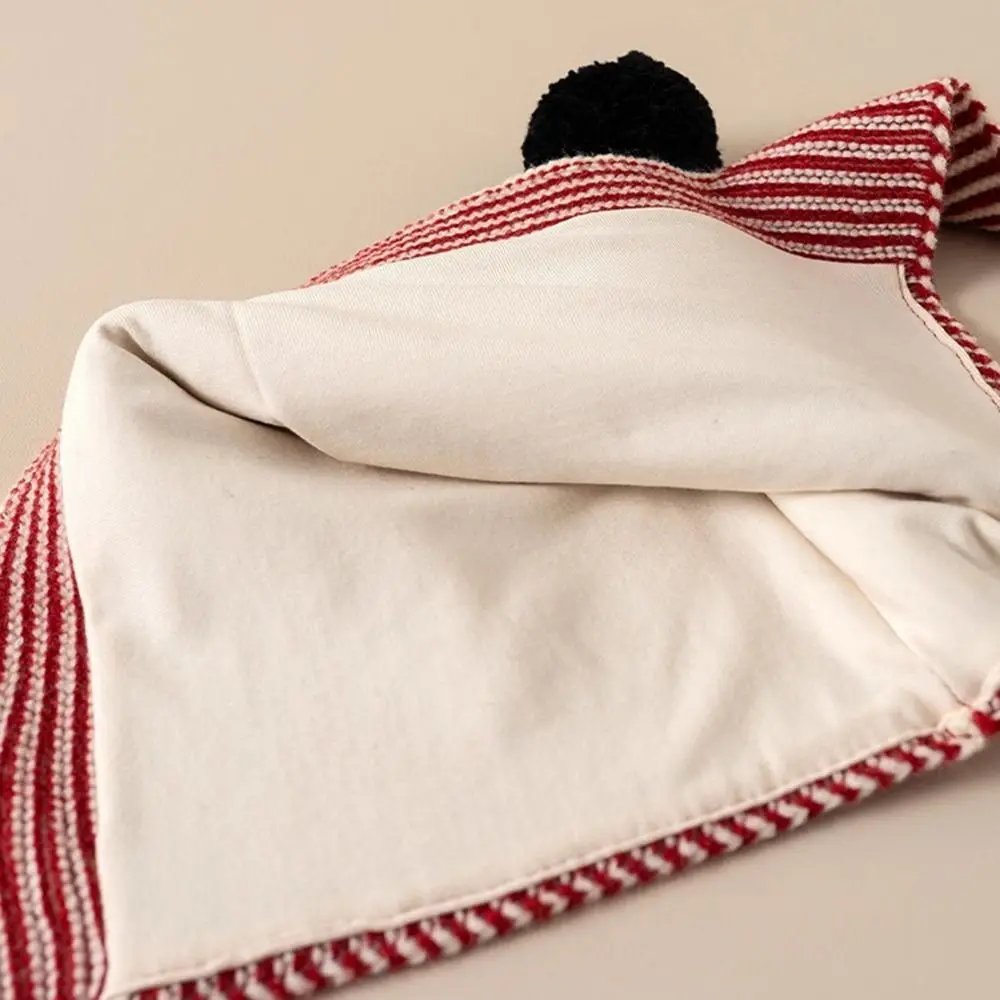 

Versatile 2-in-1 Children's Scarf Hat Thick Windproof Knitted Hood Scarf Comfortable Ear Protection Warm Cap Unisex Baby