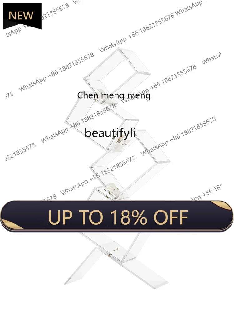 

P178 Creative Simple Home Floor Bookshelf Acrylic Multi-Layer Combination Storage Rack Living Room Bedroom Irregular Storage Rac