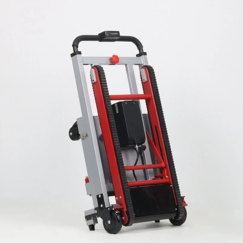 Border Foldable Aluminum Electric Stair Climbing Trolley Hand Truck Cart with OEM Option 160kg Load Capacity view 2
