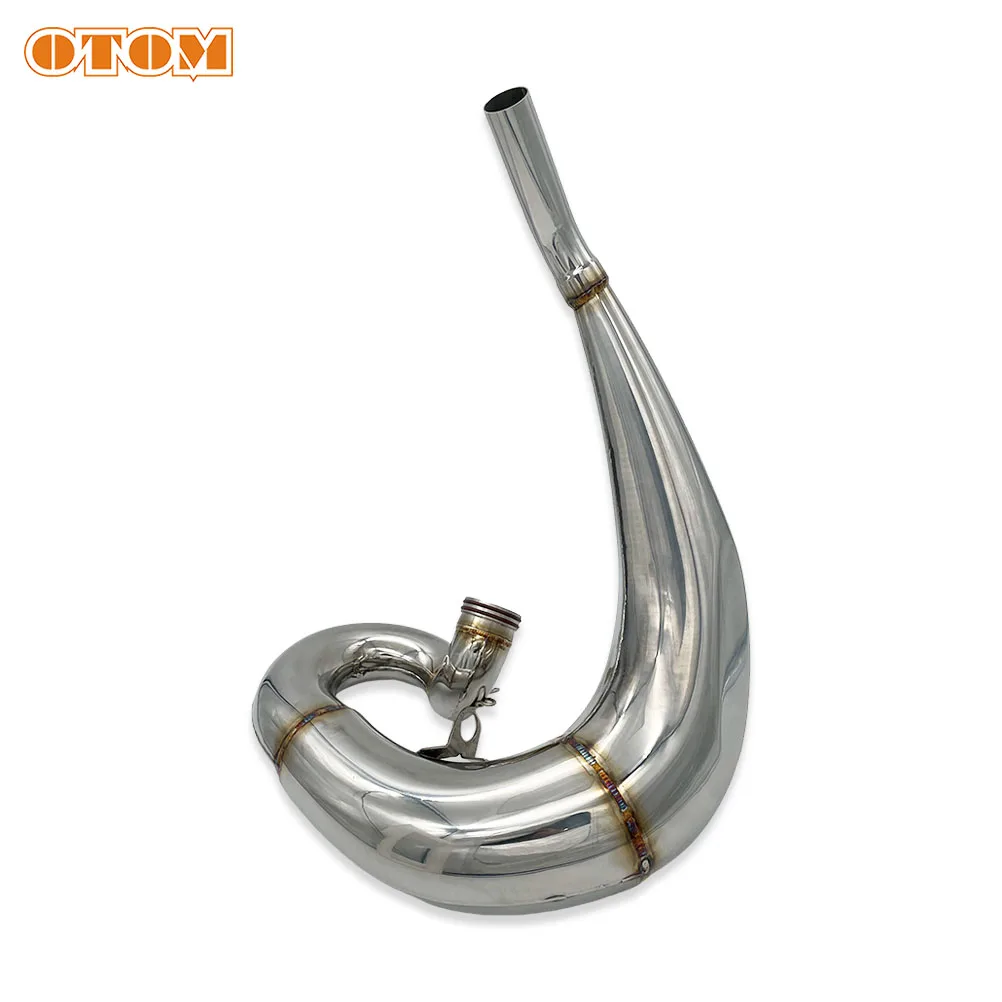 OTOM Motorcycle Exhaust Pipe Muffler Silencer Escape Modified Stainless Steel Front Slip For KTM SX XC HUSQVARNA TC TX 250 300