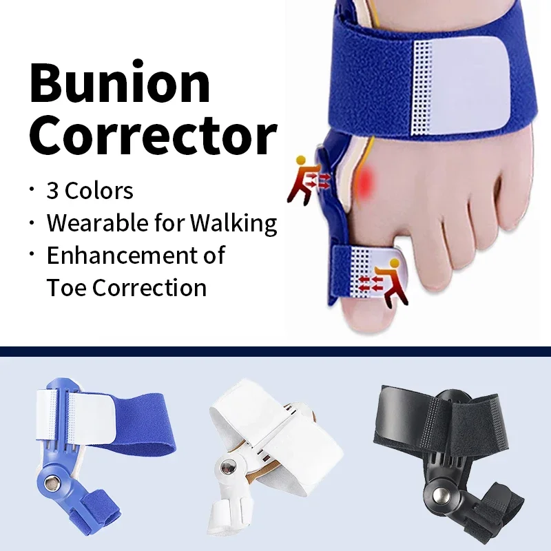 Korektor Bunion pelurus Bunion uniseks, korektor Hallux Valgus, pelurus Bunion dapat disesuaikan, pemisah jari kaki besar, pedikur, koreksi tulang perawatan kaki