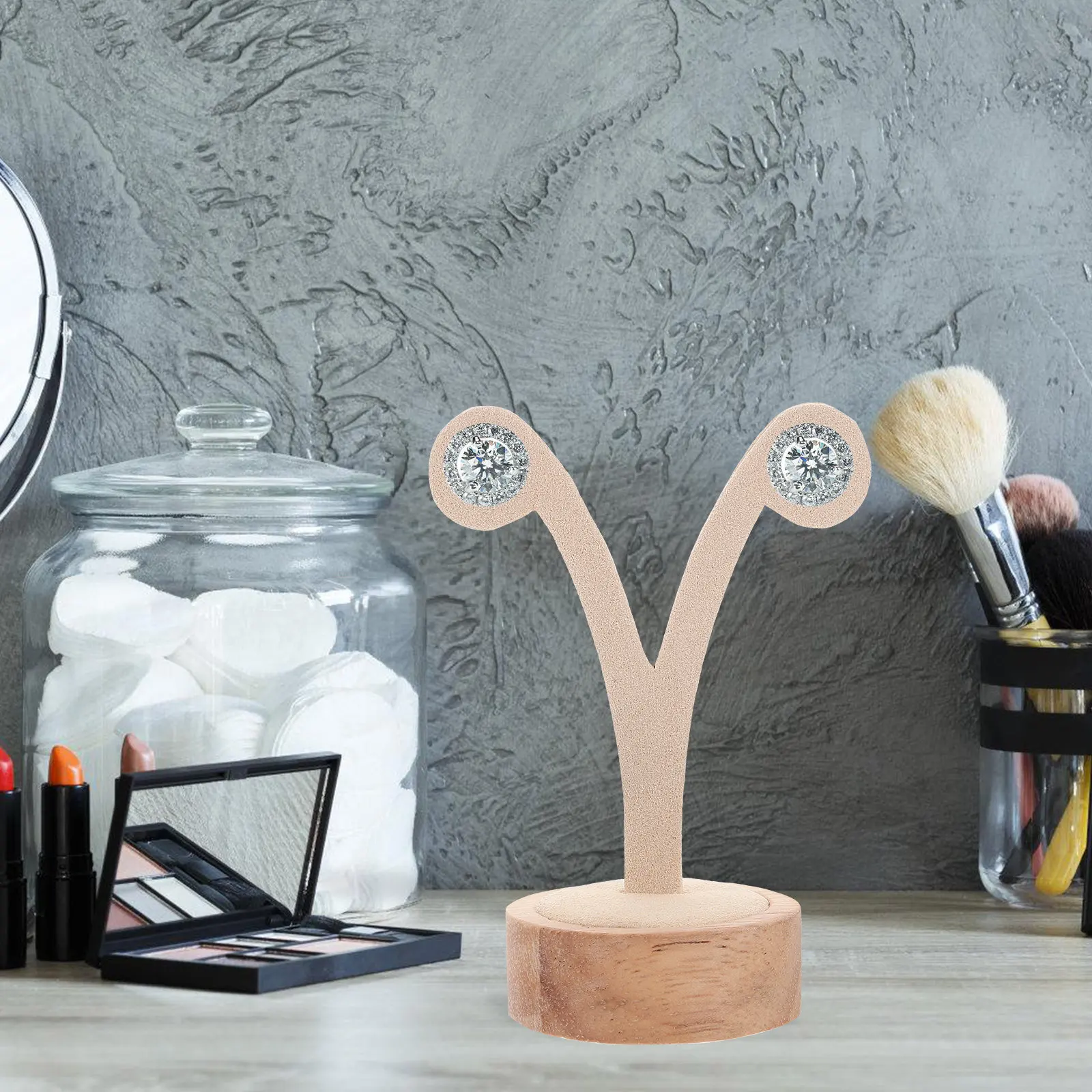 

3Pcs Earring Display Organizers Sturdy Tabletop Ear Stud Jewelry Holder Stands Scratch Proof Earrings Display Rack