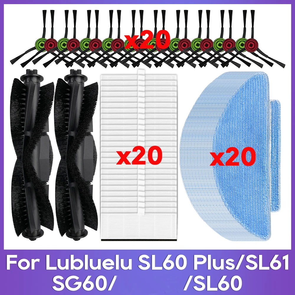 Accesorios compatibles con Lubluelu SL60 / SG60 / SL61 / SL60 Plus cepillo principal, cepillo latera
