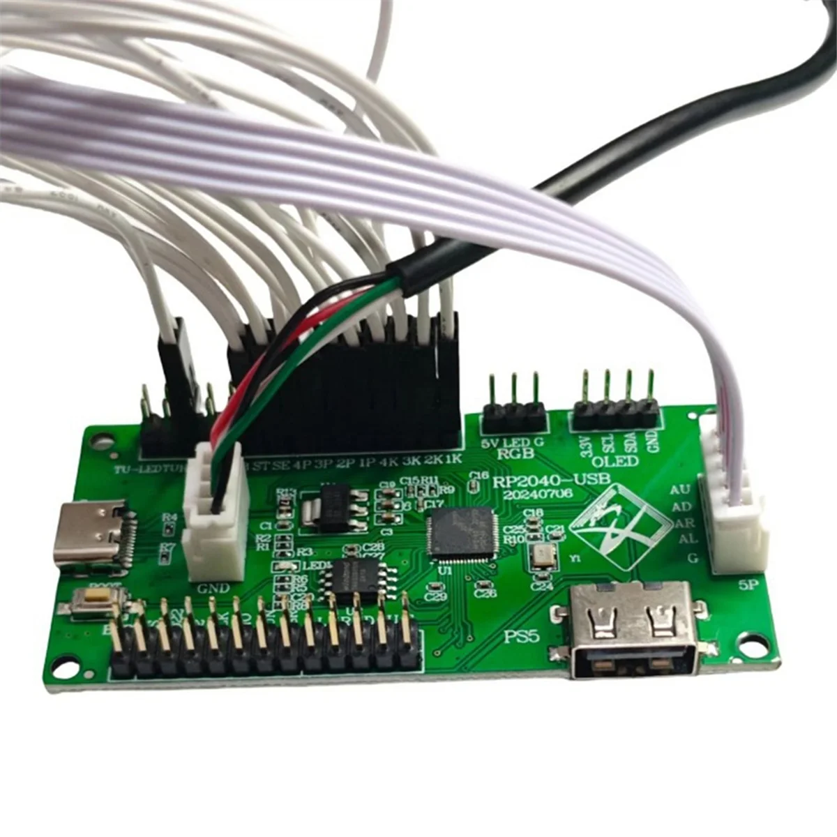 A72Z para controlador de Joystick de placa de desarrollo RP2040 para Xboxone para módulo de Control Diy Arcade