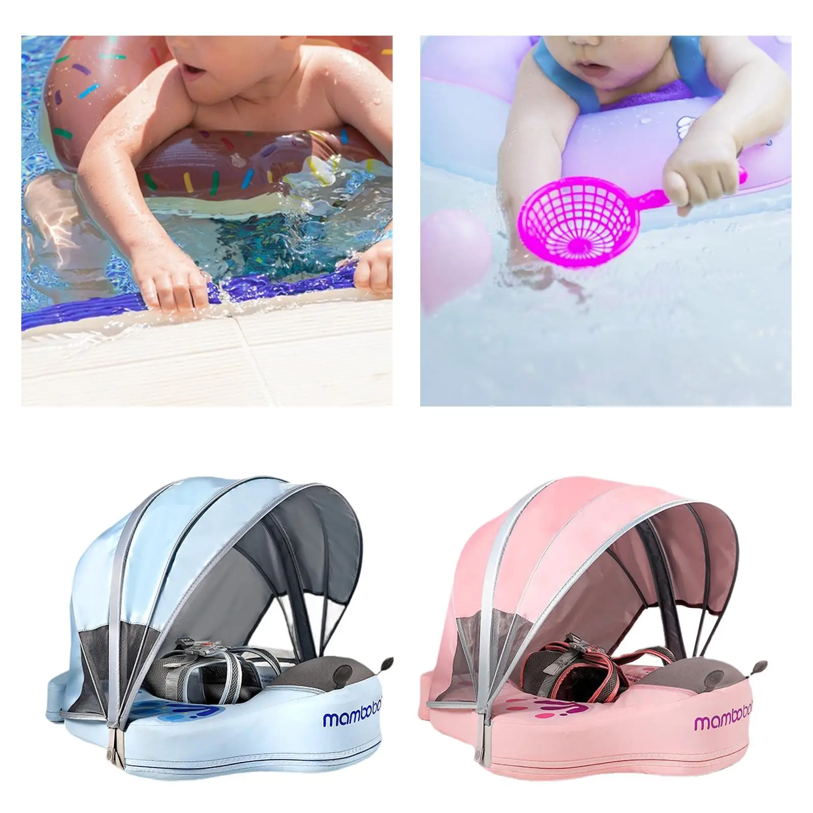 عوامة سباحة للأطفال مع حلقات تحت الإبط بإبزيم قابل للتعديل على الخصر المائي للفتيات والأطفال الصغار والأولاد والأطفال #4