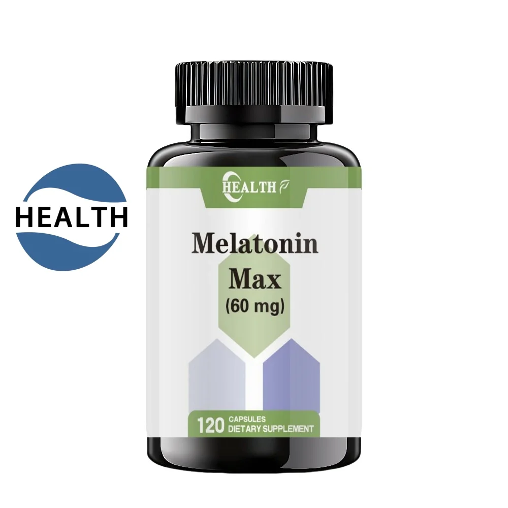 Melatonin Veggie Capsules Anxiety Relief Improved Sleep Quality Deep Sleep Aid