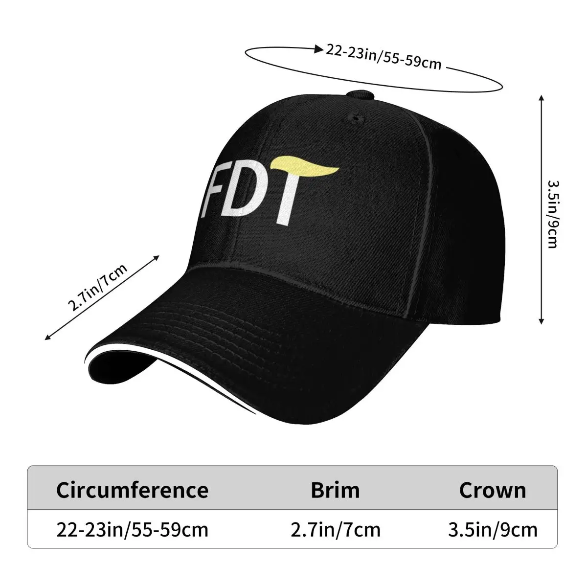 FDT Baseball Cap Sports Cap Ball Cap Wild Ball Hat Uv Protection Solar Hat Men Hats Women's