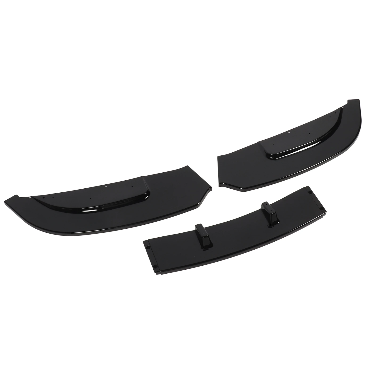 3Sections Glossy Black Front Lip Spoiler OEM Replacement for BMW E92 E93 Standard High Hardness Front Exterior Decorative Guard