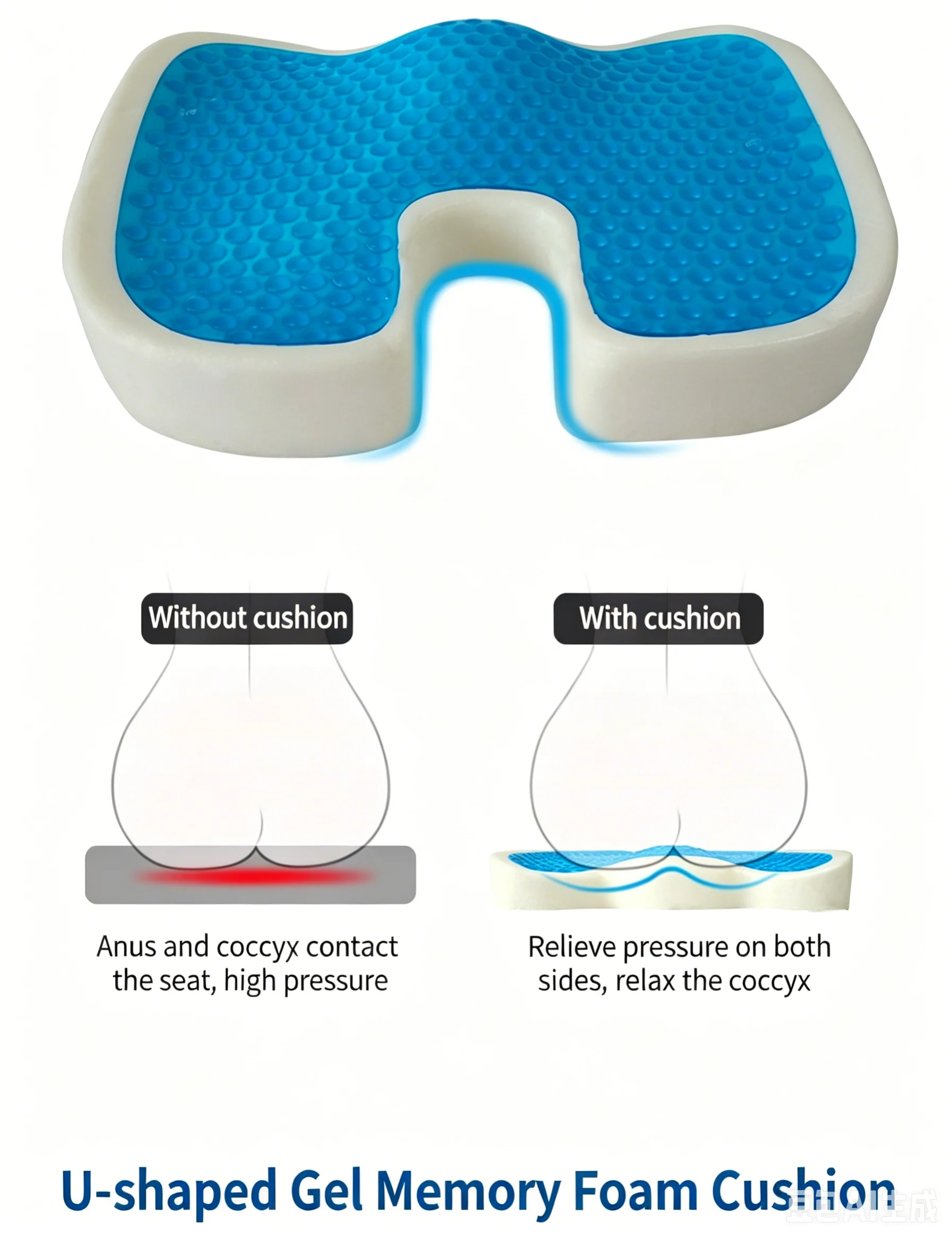Butterfly Contour 4D Memory Foam Pillow, Ergonomic Cervical Support Orthopedic Bed Pillow for Side Sleepers & Anti-Snoring, Neck