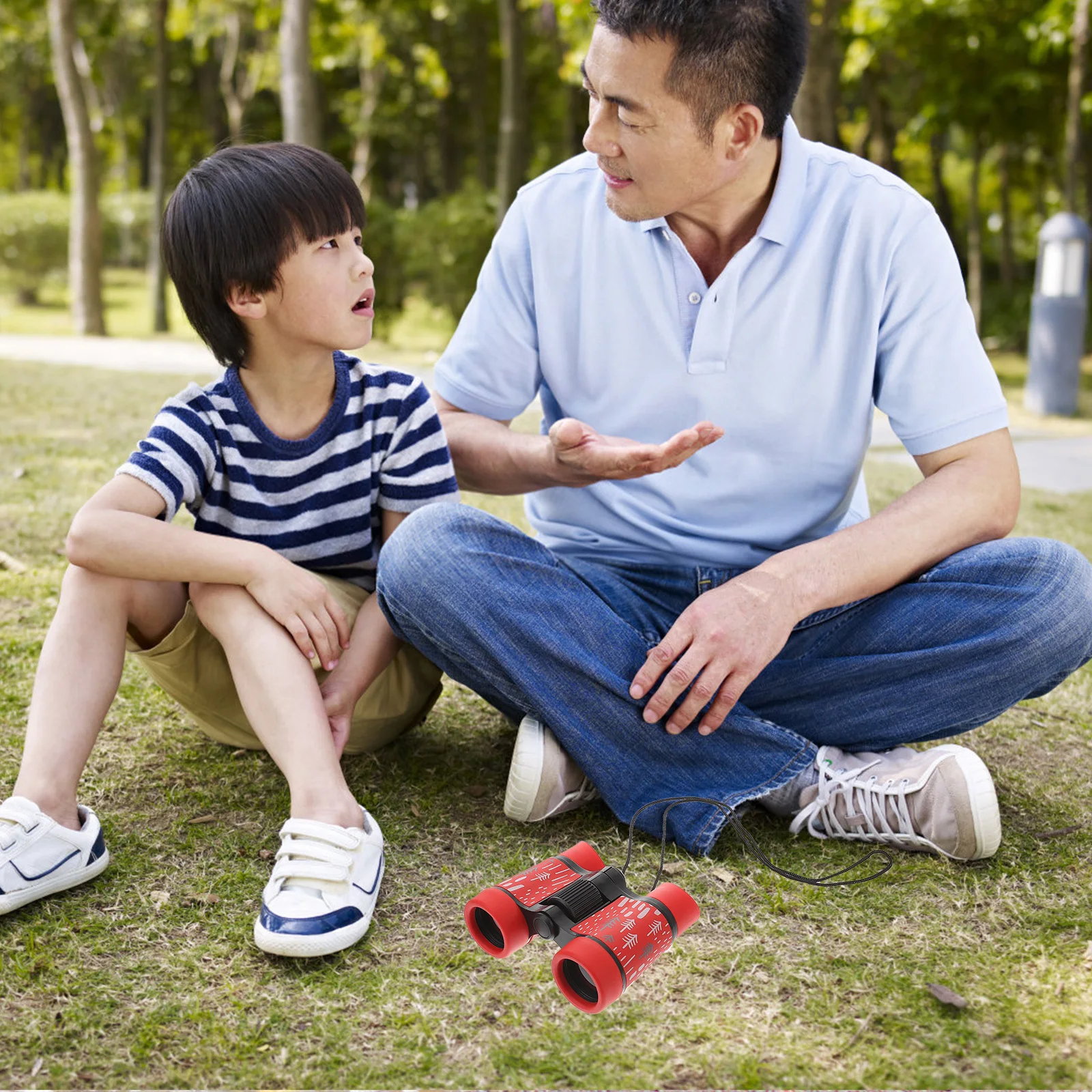 

Red Enhanced Optics Clear Vision Non-Slip Texture Neck Rope Included Explore Friendly Design