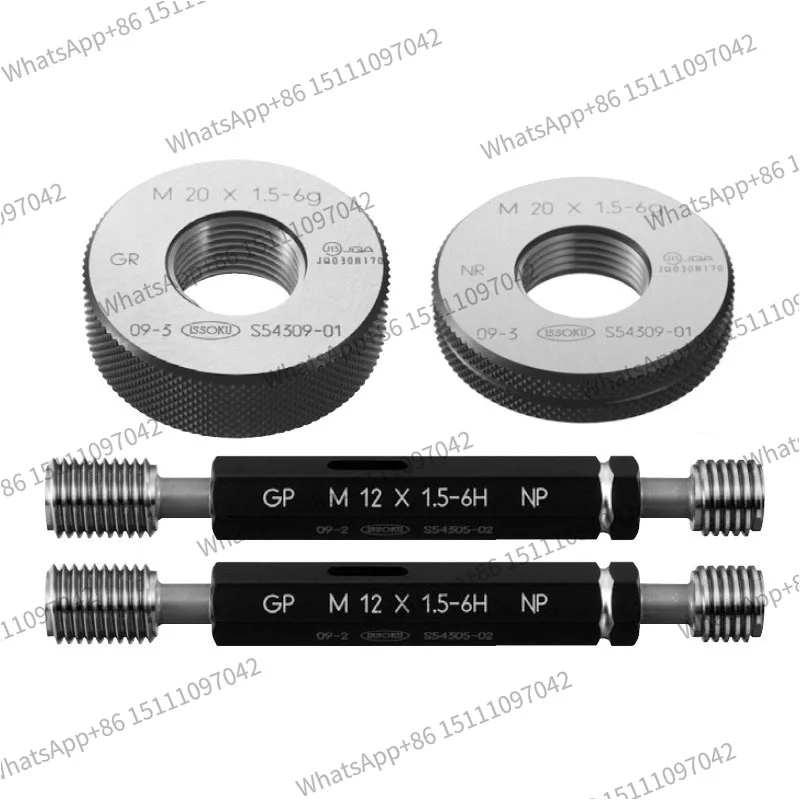 Thread plug gauge M3 * 0.5-GPNP6H ring gauge M4 P0.7GRIR Ⅱ M5 P0.8GRWR