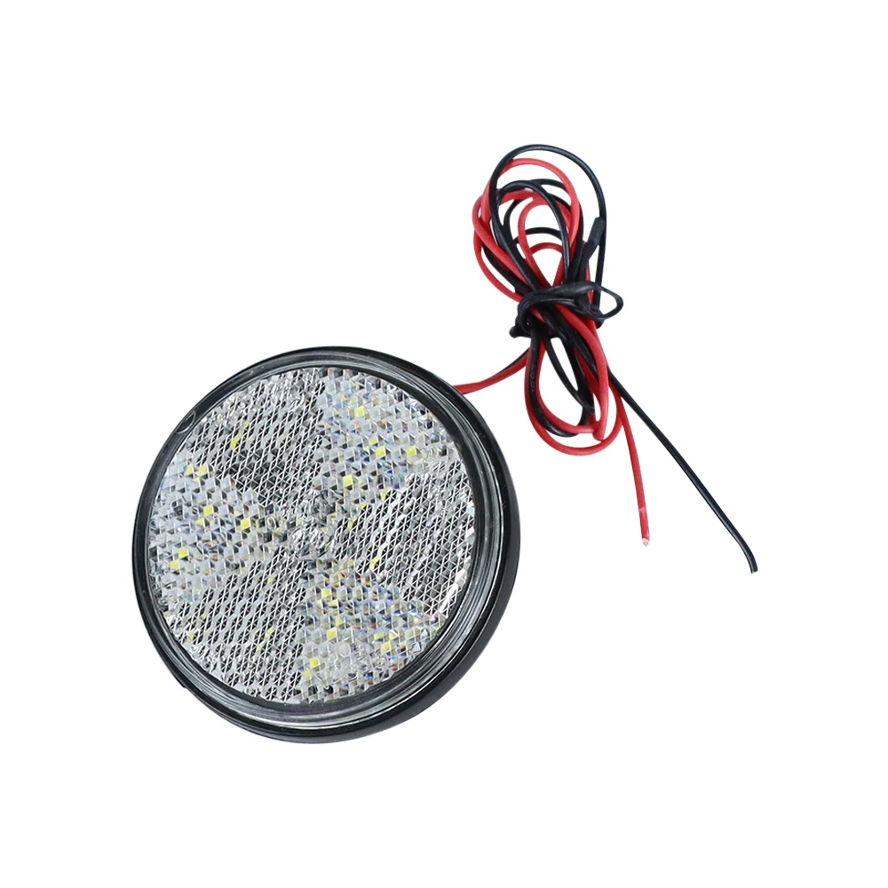 12V Auto Motorrad Runde Rückleuchten/Blinker/ATV LED Reflektoren/LKW Seitenmarkierungswarnleuchten
