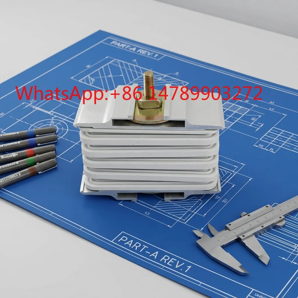 Durable Tinned Copper Busbar Trunking System End Fitting Terminal Block with Customizable Size and High Current Rating