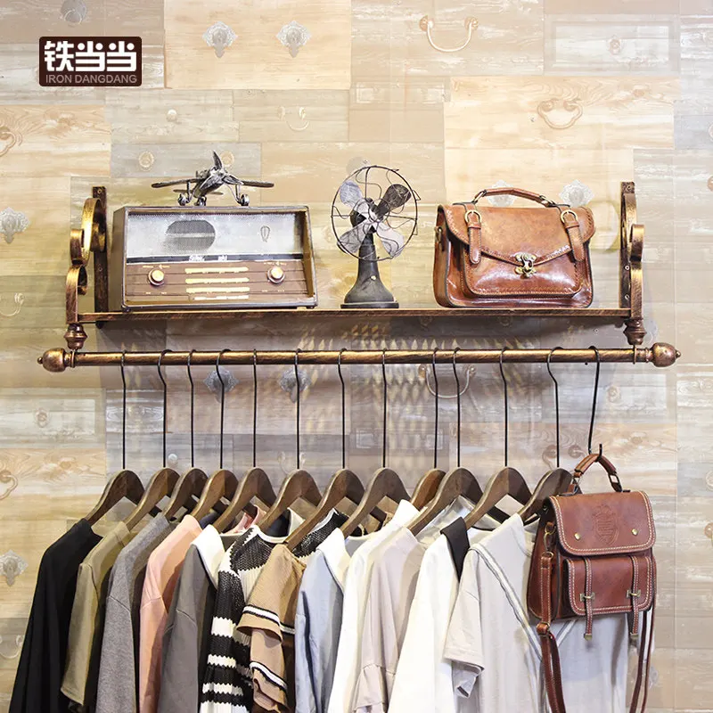 

Clothing StoreWrought Iron, Hanger Display Rack, Wall Clothing Rack, Wall Hanging Side Hanger,