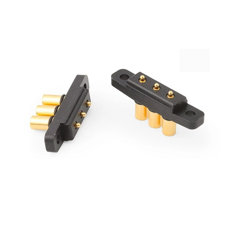 Connettore ditale a molla POGOPIN, sonda di ricarica ad alta corrente con pin di ricarica per tastiera 3P a fila singola