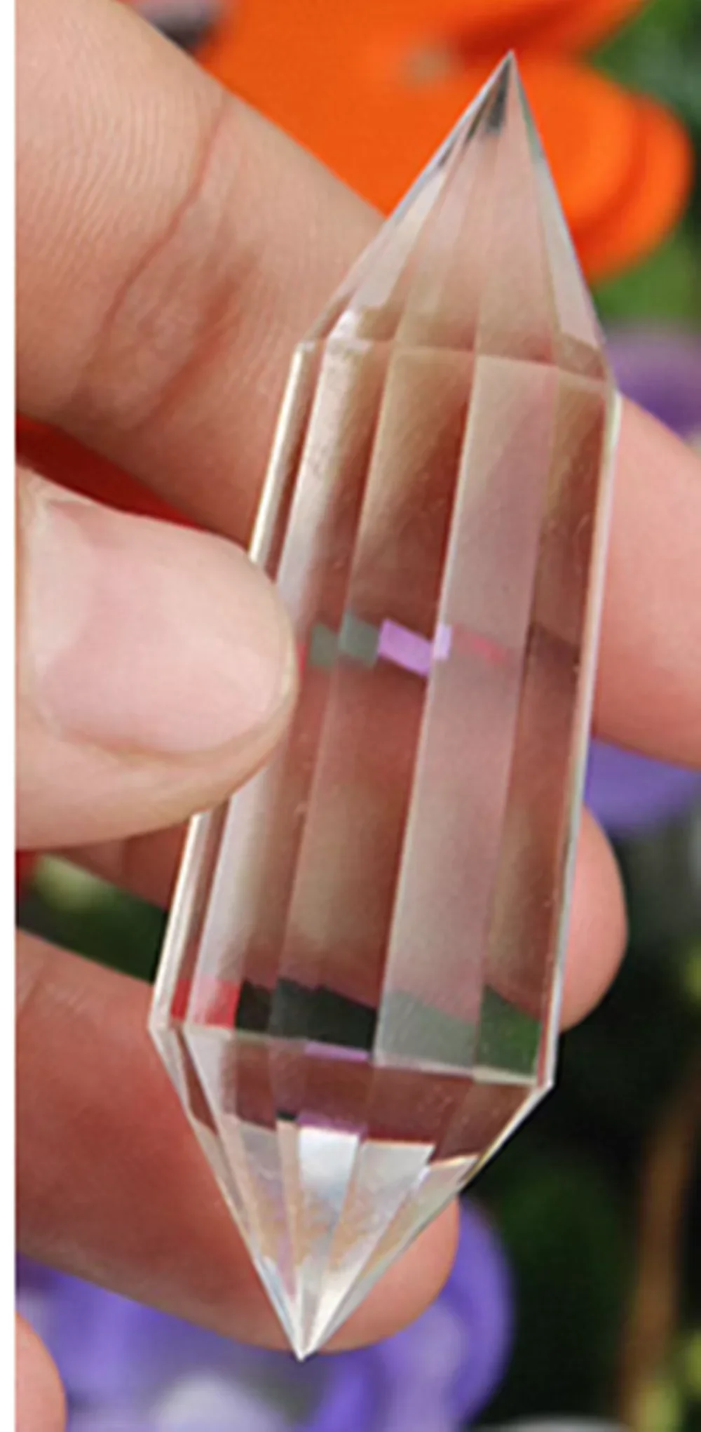 Lemurian Seed Clear Quartz Natural Vogue Inspired Crystal Wand Healing, 12 Sided