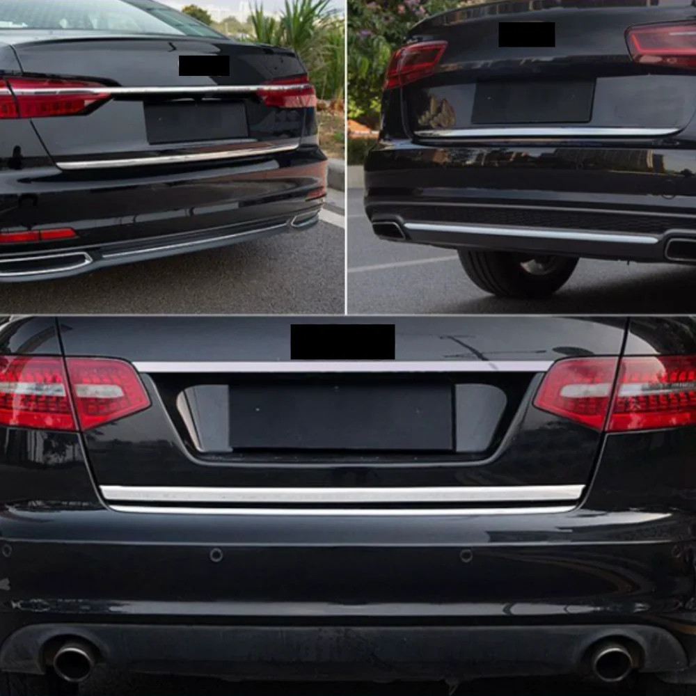 Stainless steel decorative strip for trunk For Audi A6 C8 PA 2019-2024