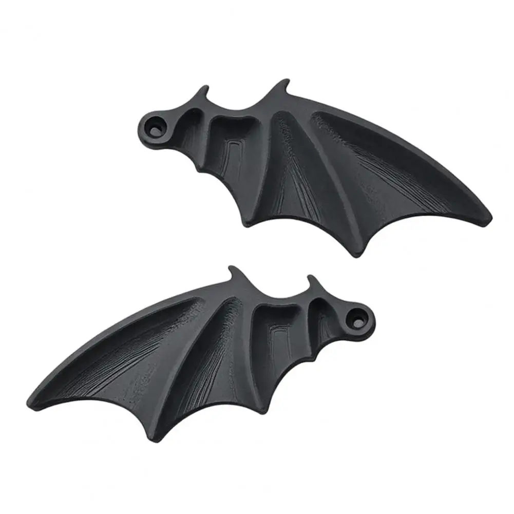 Bat Wing Auto Decor Black Bat Wing License Plate Decorations Vehicle Front Rear Plate Accessories Car Truck Suv Exterior