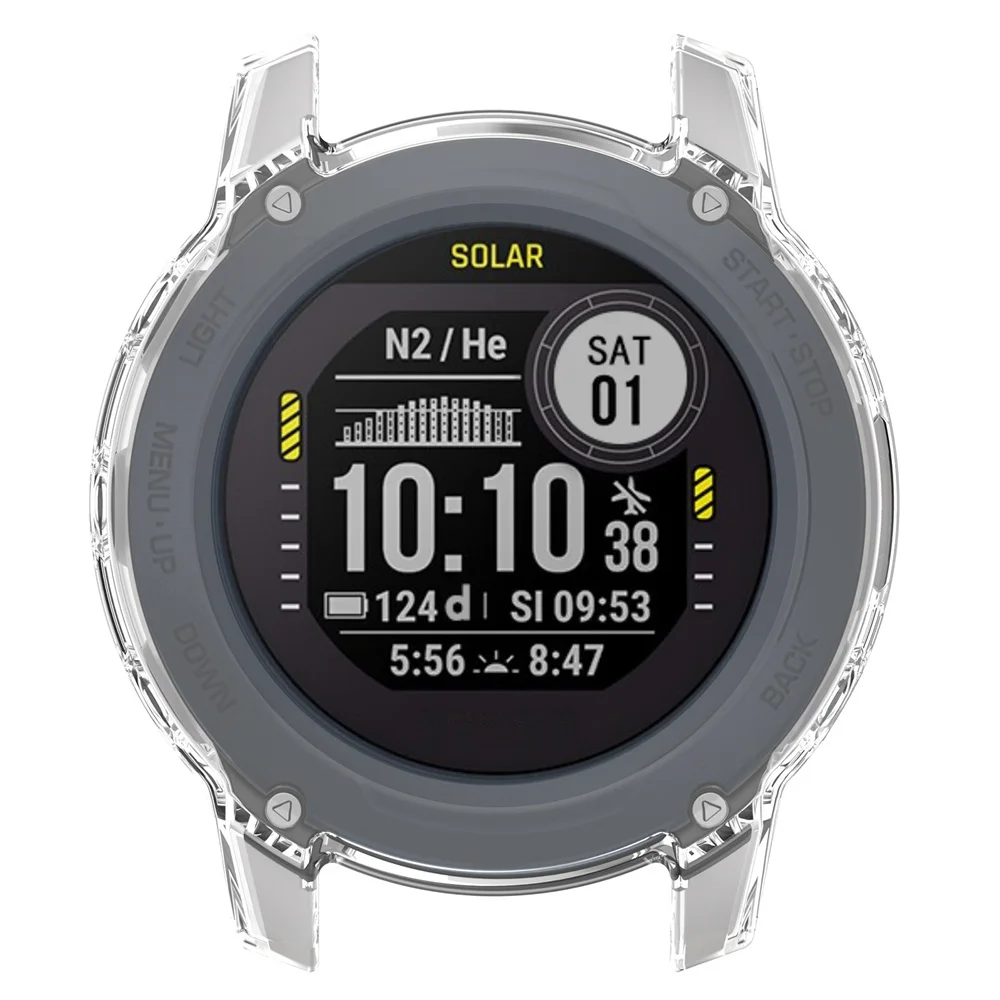 ساعة ذكية واقية شفافة ساعة من البولي يوريثان الحال بالنسبة للغارمين أصل G1