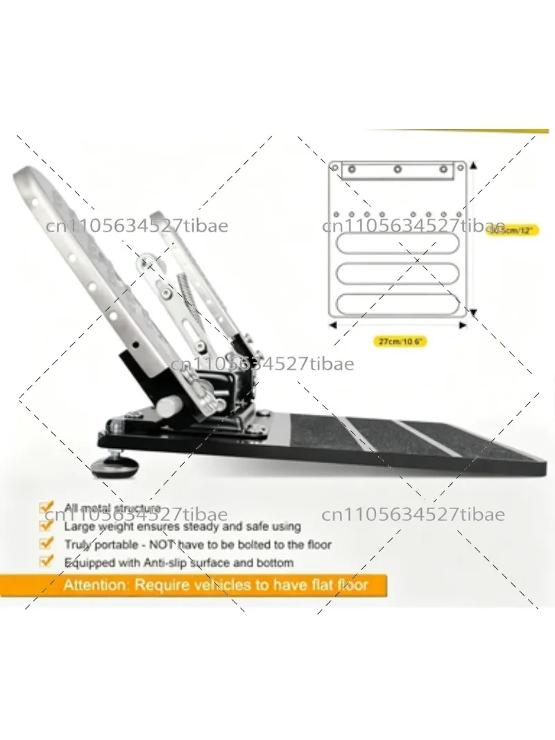 Handicap Disabled Driver Assist Foot Accelerator Gas Pedal Bolted Version for Stroke Recovery Driving Aid