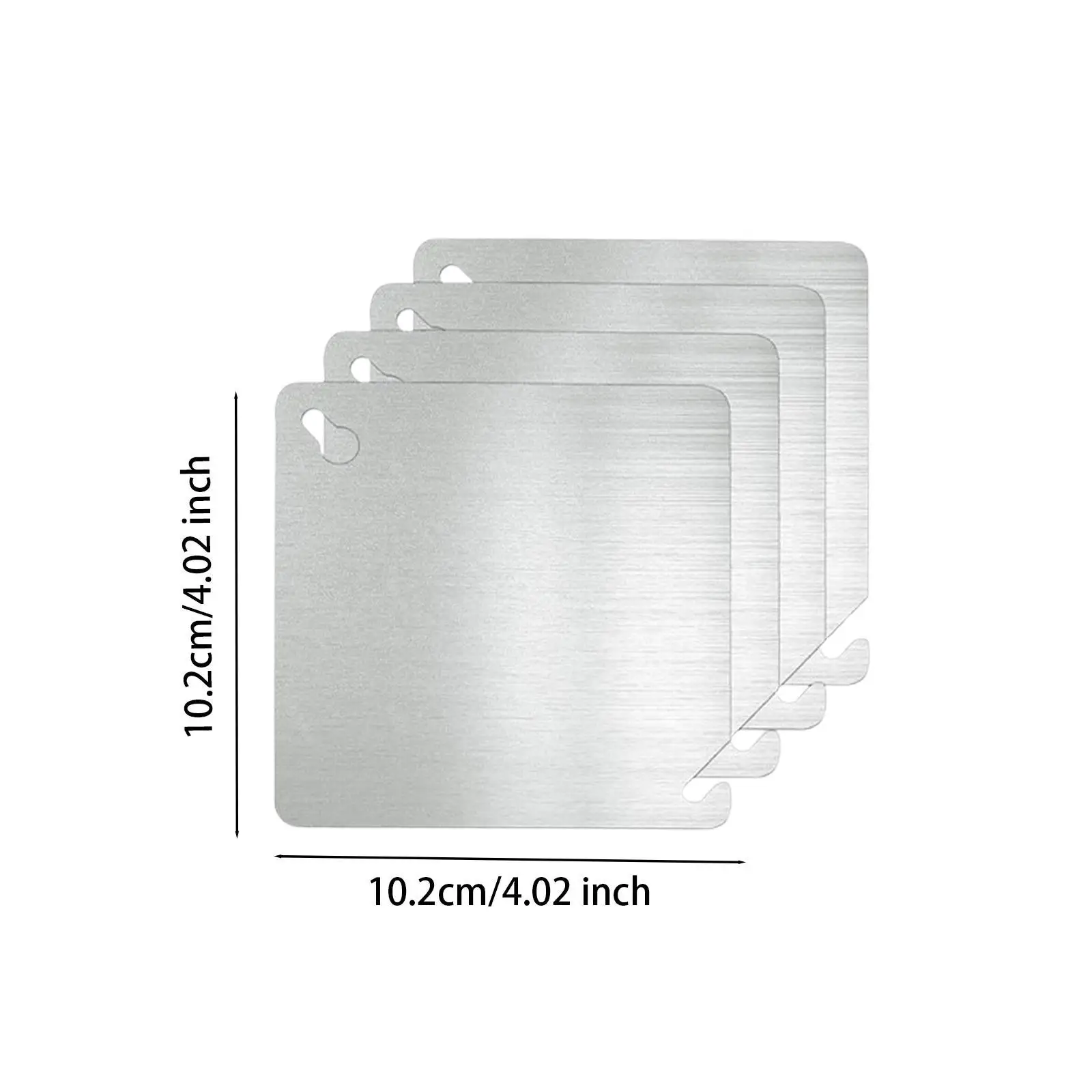 4Pcs 정션 박스 커버 금속 장식 전기 상자 커버 플레이트 플랫 빈