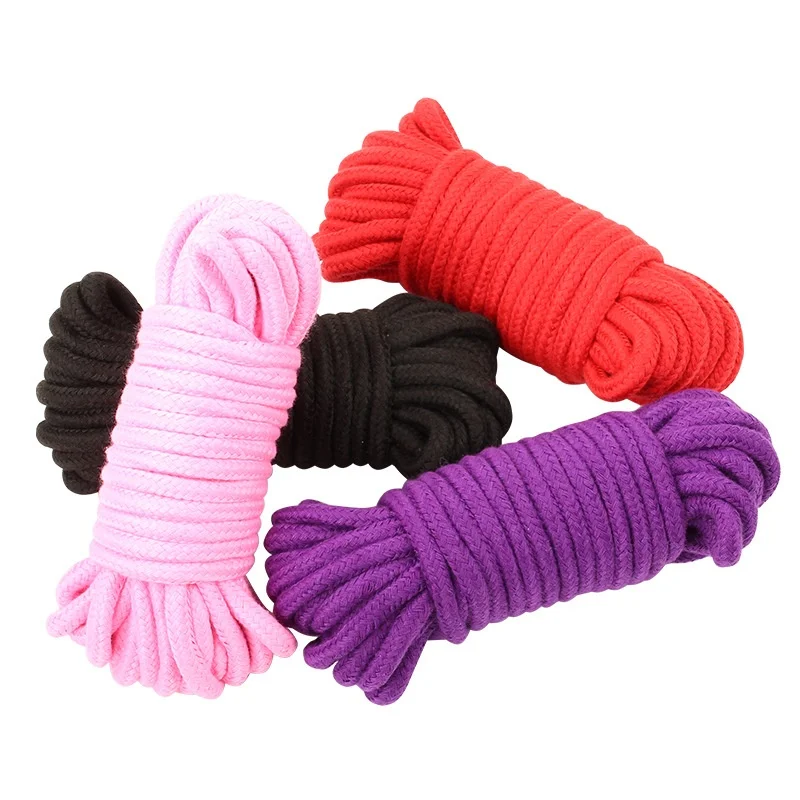 Cotton Exotic Shibari Accessory of Handcuffs Bondage Rope for Men Women Fetish Slave Cosplay Binder Restraints Touch Tie Up Fun