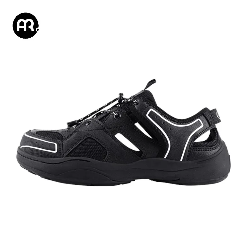 MRA Men's Toe Guard Wading Sandals, Summer Outdoor Fishing Casual Breathable Anti-slip Wear-resistant Mesh Beach Shoes